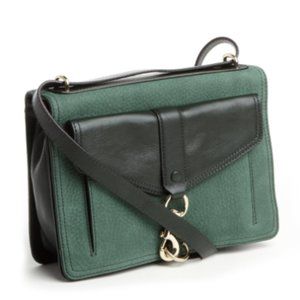 Rebecca Minkoff Perry Moto Shoulder Bag - Green